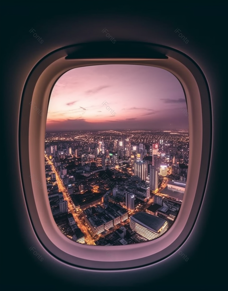 美丽的城市景色从平面窗口的蓝色天空技术,高清,摄影图,摄影图片,图片大全,摄影图免费下载